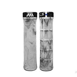 All Mountain Style AMS Berm Grips Avsmalnande diameter med låsning, bekväma grepp, vit kamouflage 8437021969481