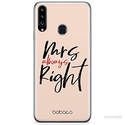 ERT GROUP mobiltelefonfodral för Samsung A20S originalt och officiellt licensierat Babaco mönster Mrs Right 001 optimalt anpassad till formen på mobiltelefonen, fodral tillverkad av TPU plast 5904805048982