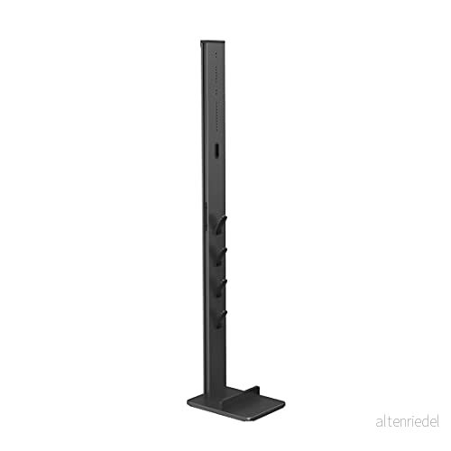 Xavax Universal dammsugarstativ med tillbehörshållare (stativorganisatör för batteridammsugare, batteridammsugare golvstativ lämplig Dyson, Bosch, AEG, Philips, Rowenta, borrfri montering) svart 4047443462343