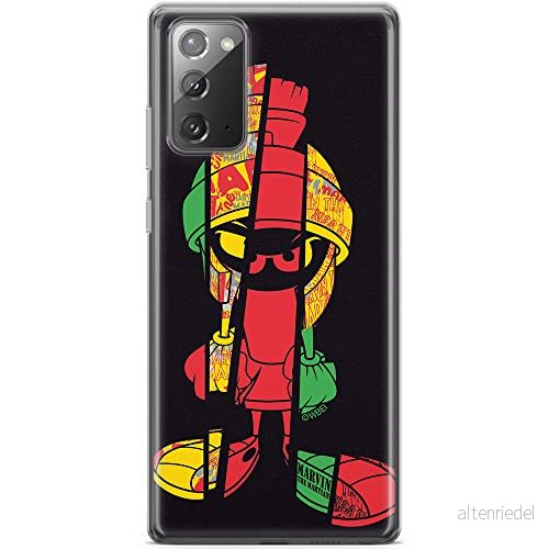 ERT GROUP mobiltelefonfodral för Samsung GALAXY NOTE 20 originalt och officiellt licensierat Looney Tunes mönster Marvin 003 anpassad till formen på mobiltelefonen, fodral tillverkad av TPU plast 5903040454114