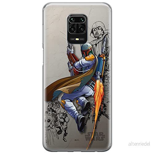 ERT GROUP mobiltelefonfodral för Xiaomi REDMI NOTE 9 PRO/ 9S originalt och officiellt licensierat Star Wars mönster Boba Fett 003 anpassad till formen på mobiltelefonen, fodral tillverkad av TPU plast 5903932177961