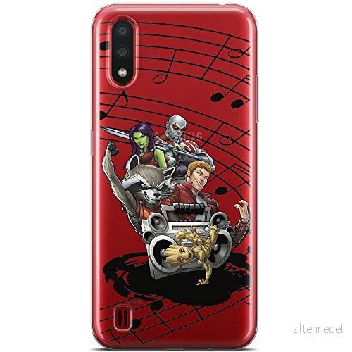 ERT GROUP mobiltelefonfodral för Samsung A01 originalt och officiellt licensierat Marvel mönster Guardians of the Galaxy 016 optimalt anpassad till formen på mobiltelefonen, gedeeltelijk transparant 5904805433276