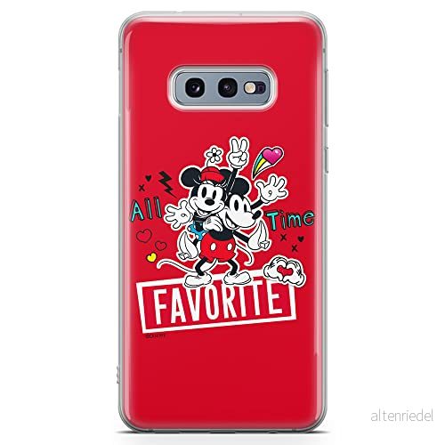 ERT GROUP mobiltelefonfodral för Samsung S10e originalt och officiellt licensierat Disney mönster Mickey & Minnie 011 optimalt anpassad till formen på mobiltelefonen, fodral tillverkad av TPU plast 5903537631158