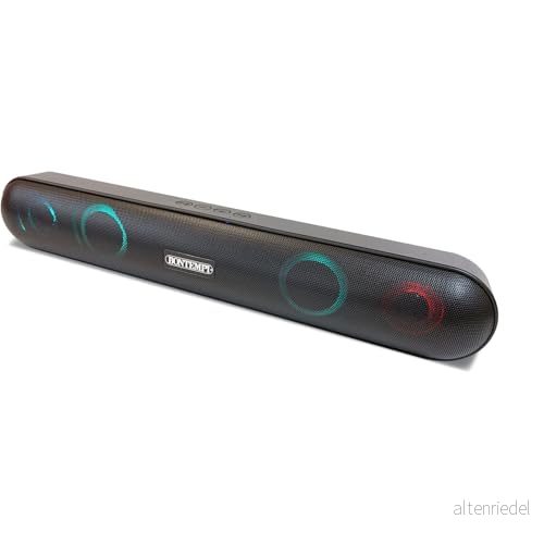 Bontempi Wireless Akustiskt fodral med ljusa effekter, USB-uttag och Micro USB 47663366753