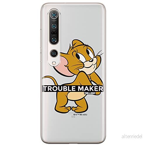 ERT GROUP mobiltelefonfodral för Xiaomi MI 10 / PRO originalt och officiellt licensierat Tom and Jerry mönster 012 optimalt anpassad till formen på mobiltelefonen, gedeeltelijk transparant 5904805272547