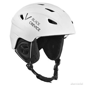 Black Crevice Unisex Skidhjälm för vuxna, matt vit/svart, XS (5354 cm) 9120090700671