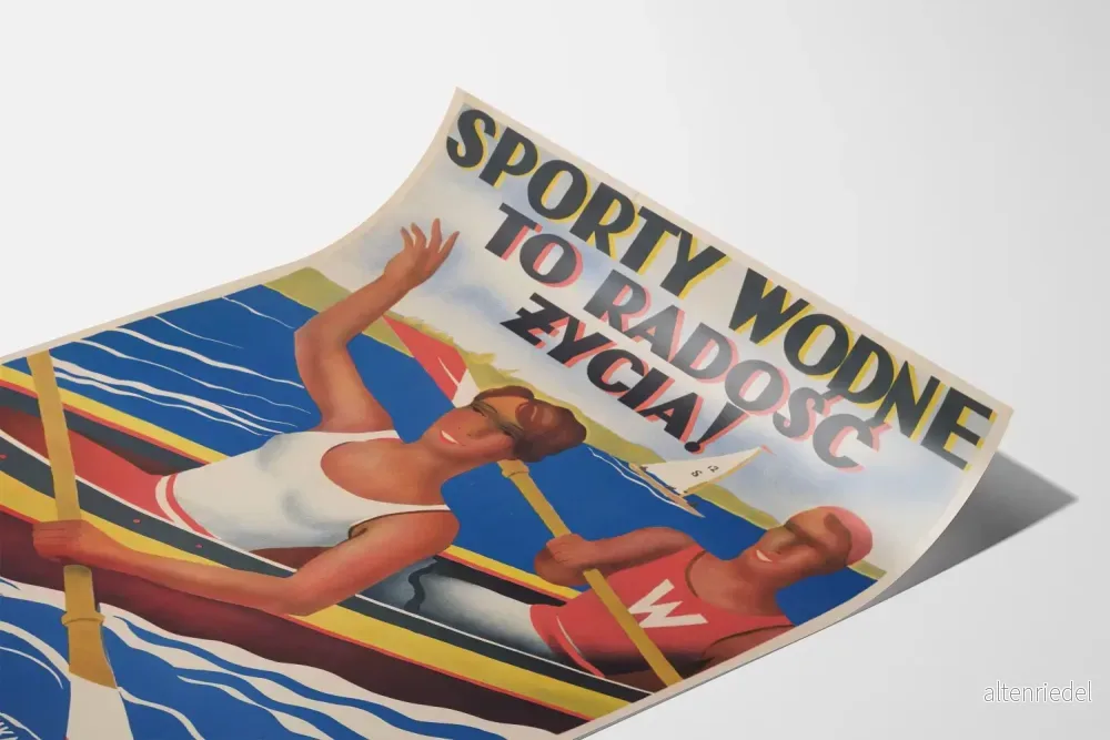 Vintage sport nautisk poster 1933 - Bild 3