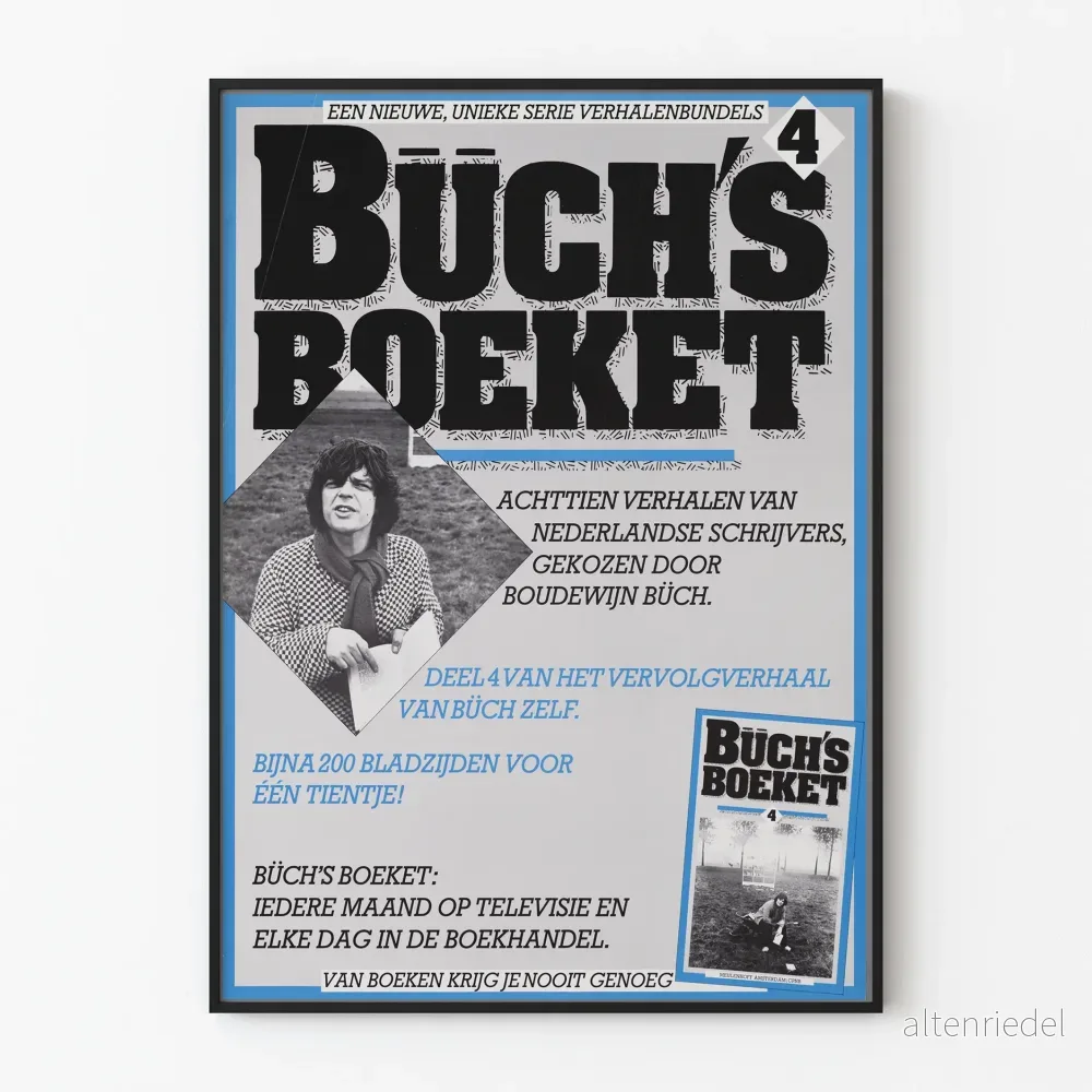 Vintageposter Buch's Boeket - Nederländsk litterär samling