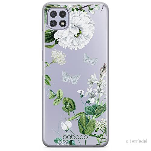 ERT GROUP mobiltelefonfodral för Samsung A22 5G originalt och officiellt licensierat Babaco mönster Flowers 030 optimalt anpassad till formen på mobiltelefonen, gedeeltelijk transparant 5905131279200