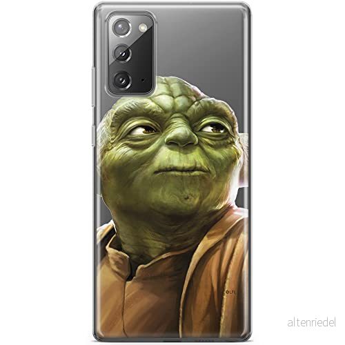 ERT GROUP mobiltelefonfodral för Samsung GALAXY NOTE 20 originalt och officiellt licensierat Star Wars mönster Yoda 006 optimalt anpassad till formen på mobiltelefonen, gedeeltelijk transparant 5903040460696