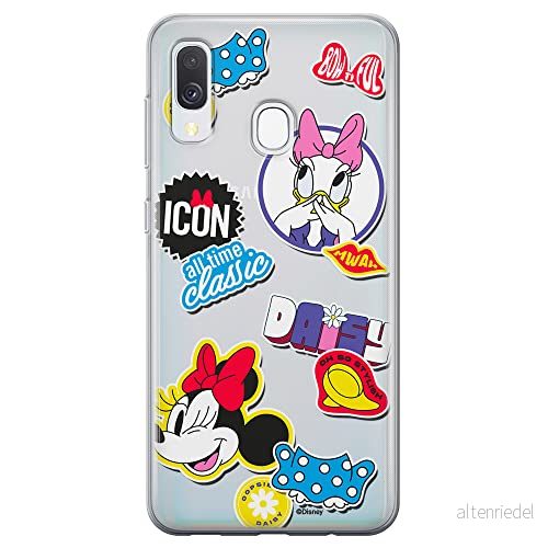 ERT GROUP mobiltelefonfodral för Samsung A40 originalt och officiellt licensierat Disney mönster Minnie 067 optimalt anpassad till formen på mobiltelefonen, gedeeltelijk transparant 5905131811042