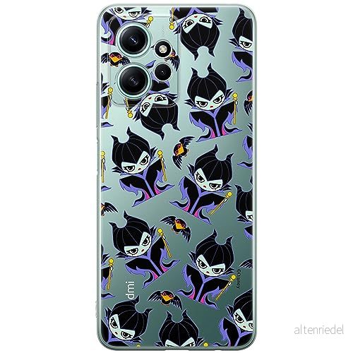 ERT GROUP mobiltelefonfodral för Xiaomi REDMI NOTE 12 4G originalt och officiellt licensierat Disney mönster Maleficent 004 optimalt anpassad till formen på mobiltelefonen, gedeeltelijk transparant 5905511947781