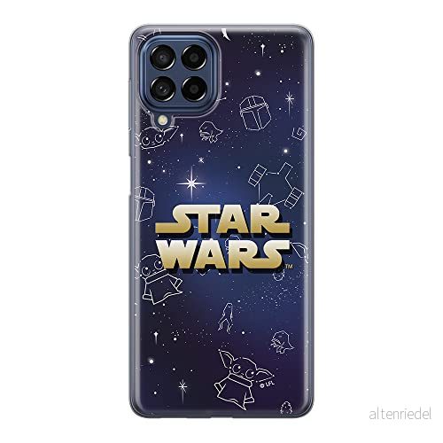 ERT GROUP mobiltelefonfodral för Samsung M33 5G originalt och officiellt licensierat Star Wars mönster Baby Yoda 022 optimalt anpassad till formen på mobiltelefonen, fodral tillverkad av TPU plast 5905511352653