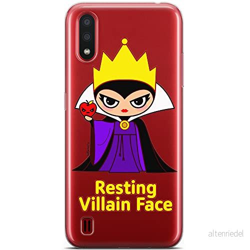 ERT GROUP mobiltelefonfodral för Samsung A01 originalt och officiellt licensierat Disney mönster The Evil Queen 002 optimalt anpassad till formen på mobiltelefonen, gedeeltelijk transparant 5905131496775
