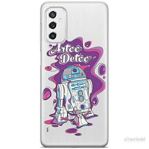ERT GROUP mobiltelefonfodral för Samsung M52 5G originalt och officiellt licensierat Star Wars mönster R2D2 002 optimalt anpassad till formen på mobiltelefonen, gedeeltelijk transparant 5904805491900