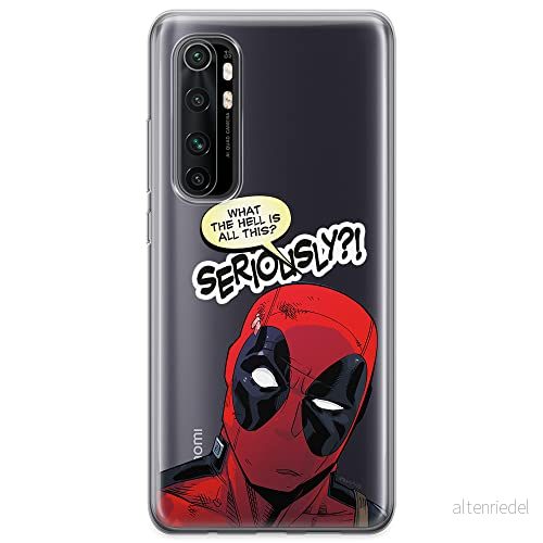 ERT GROUP mobiltelefonfodral för Xiaomi MI NOTE 10 Lite originalt och officiellt licensierat Marvel mönster Deadpool 010 optimalt anpassad till formen på mobiltelefonen, gedeeltelijk transparant 5904805592027