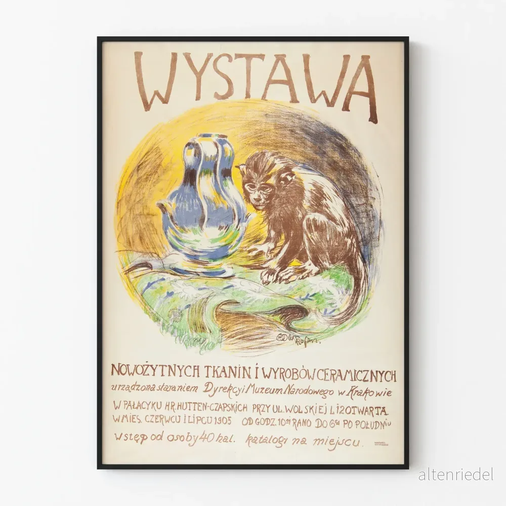 Utställningsposter för moderna textilier och keramik 1905 Utställningsposter för moderna textilier och keramik 1905