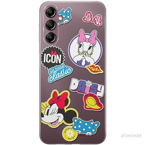ERT GROUP mobiltelefonfodral för Samsung A14 4G/5G originalt och officiellt licensierat Disney mönster Minnie 067 optimalt anpassad till formen på mobiltelefonen, gedeeltelijk transparant 5905511826963