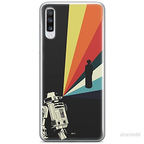 ERT GROUP mobiltelefonfodral för Samsung A70 originalt och officiellt licensierat Star Wars mönster R2D2 003 optimalt anpassad till formen på mobiltelefonen, fodral tillverkad av TPU plast 5903537311326
