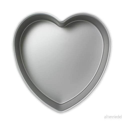 PME anodiserad aluminium hjärta kakform 25 x 8 cm djup, silver 5060047060295