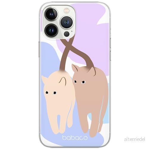 ERT GROUP mobiltelefonfodral för Iphone 13 PRO MAX originalt och officiellt licensierat Babaco mönster Cats 013 optimalt anpassad till formen på mobiltelefonen, fodral tillverkad av TPU plast 5905131109255