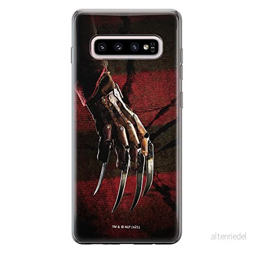ERT GROUP mobiltelefonfodral för Samsung S10 PLUS originalt och officiellt licensierat Horror mönster Nightmare of Elm Street 002 anpassad till formen på mobiltelefonen, fodral tillverkad av TPU plast 5905511072223