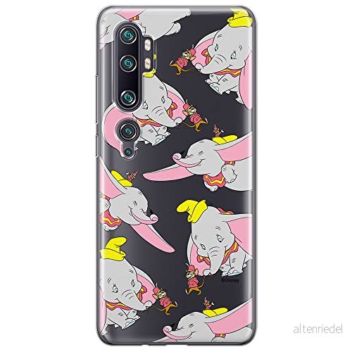 ERT GROUP mobiltelefonfodral för Xiaomi MI NOTE 10 / PRO originalt och officiellt licensierat Disney mönster Dumbo 016 anpassad till formen på mobiltelefonen, gedeeltelijk transparant 5905131804709
