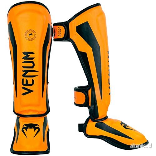 Venum Elite benskydd för barn, fluo/orange, FR: L (tillverkarens storlek: L) 3611441483481 Venum Elite benskydd för barn, fluo/orange, FR: L (tillverkarens storlek: L) 3611441483481