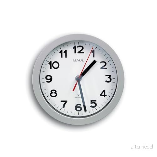 Maul Väggklocka Maulstep Ø 20 cm, Radioklocka Med Automatisk Tidsinställning, Perfekt För Vardagsrum, Sovrum, Kök, Arbetsrum Och Kontor, Bra Läsbarhet Stora Rum, Silver 4002390091510 Maul Väggklocka Maulstep Ø 20 cm, Radioklocka Med Automatisk Tidsinställning, Perfekt För Vardagsrum, Sovrum, Kök, Arbetsrum Och Kontor, Bra Läsbarhet Stora Rum, Silver 4002390091510