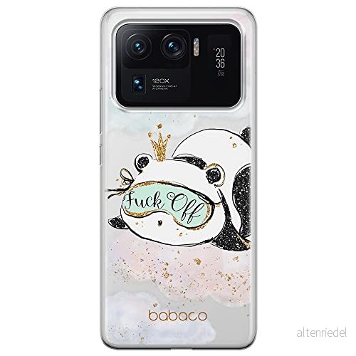 ERT GROUP mobiltelefonfodral för Xiaomi MI 11 ULTRA originalt och officiellt licensierat Babaco mönster Panda 001 optimalt anpassad till formen på mobiltelefonen, gedeeltelijk transparant 5903932710601