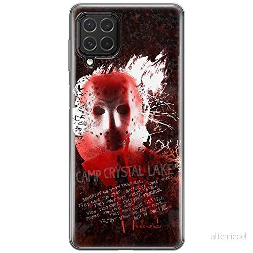 ERT GROUP mobiltelefonfodral för Samsung F62 / M62 originalt och officiellt licensierat Horror mönster Friday the 13th 016 anpassad till formen på mobiltelefonen, fodral tillverkad av TPU plast 5905511118372