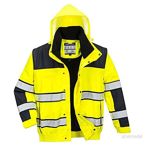 Portwest C466 klassisk bomberjacka, med bra synlighet, XXXXL, YeBk 5036108179930