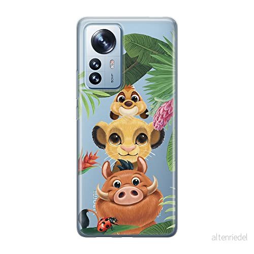 ERT GROUP mobiltelefonfodral för Xiaomi 12 PRO originalt och officiellt licensierat Disney mönster Simba & Friends 003 optimalt anpassad till formen på mobiltelefonen, gedeeltelijk transparant 5905511514853