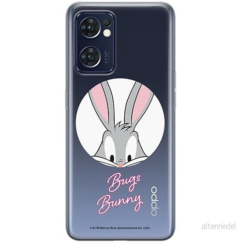 ERT GROUP mobiltelefonfodral för Oppo RENO 7 5G originalt och officiellt licensierat Looney Tunes mönster Bugs 023 optimalt anpassad till formen på mobiltelefonen, gedeeltelijk transparant 5905795088590