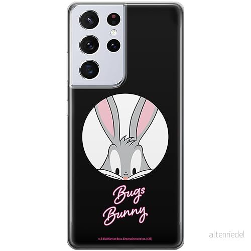 ERT GROUP mobiltelefonfodral för Samsung S21 ULTRA originalt och officiellt licensierat Looney Tunes mönster Bugs 023 optimalt anpassad till formen på mobiltelefonen, fodral tillverkad av TPU plast 5905795088934