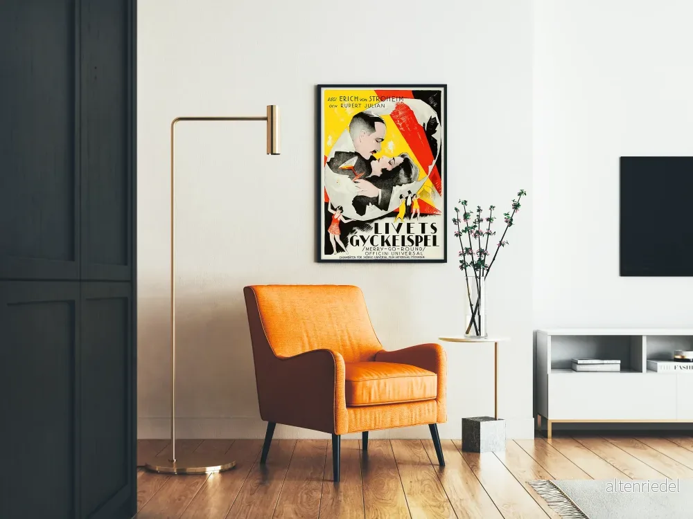 Vintagedekorationsposter med filmmotiv Merry-Go-Round - Bild 2