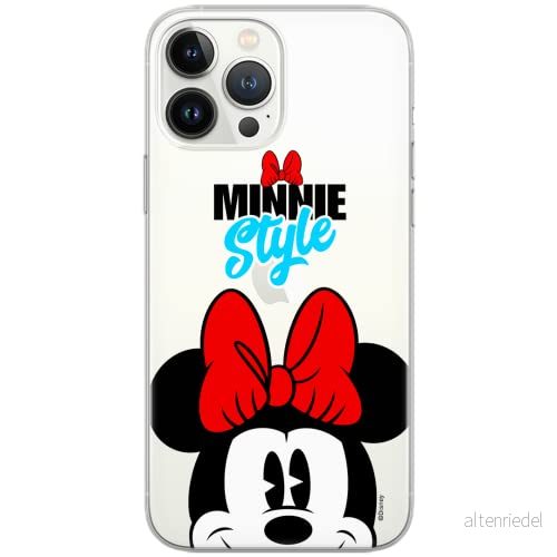 ERT GROUP mobiltelefonfodral för Xiaomi MI NOTE 10 / PRO originalt och officiellt licensierat Disney mönster Minnie 027 anpassad till formen på mobiltelefonen, gedeeltelijk transparant 5904805583124