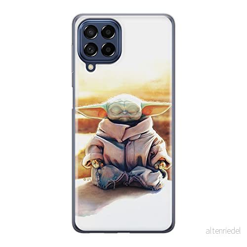 ERT GROUP mobiltelefonfodral för Samsung M33 5G originalt och officiellt licensierat Star Wars mönster Baby Yoda 015 optimalt anpassad till formen på mobiltelefonen, fodral tillverkad av TPU plast 5905511351717