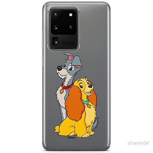 ERT GROUP mobiltelefonfodral för Samsung S20 ULTRA / S11 PLUS originalt och officiellt licensierat Disney mönster Lady and the Tramp 003, gedeeltelijk transparant 5905131150042