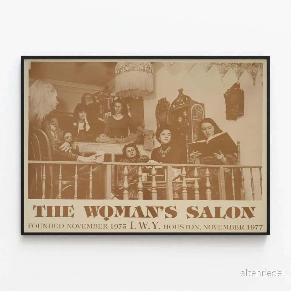 Vintageposter The Woman's Salon - Retro feministisk väggdekoration