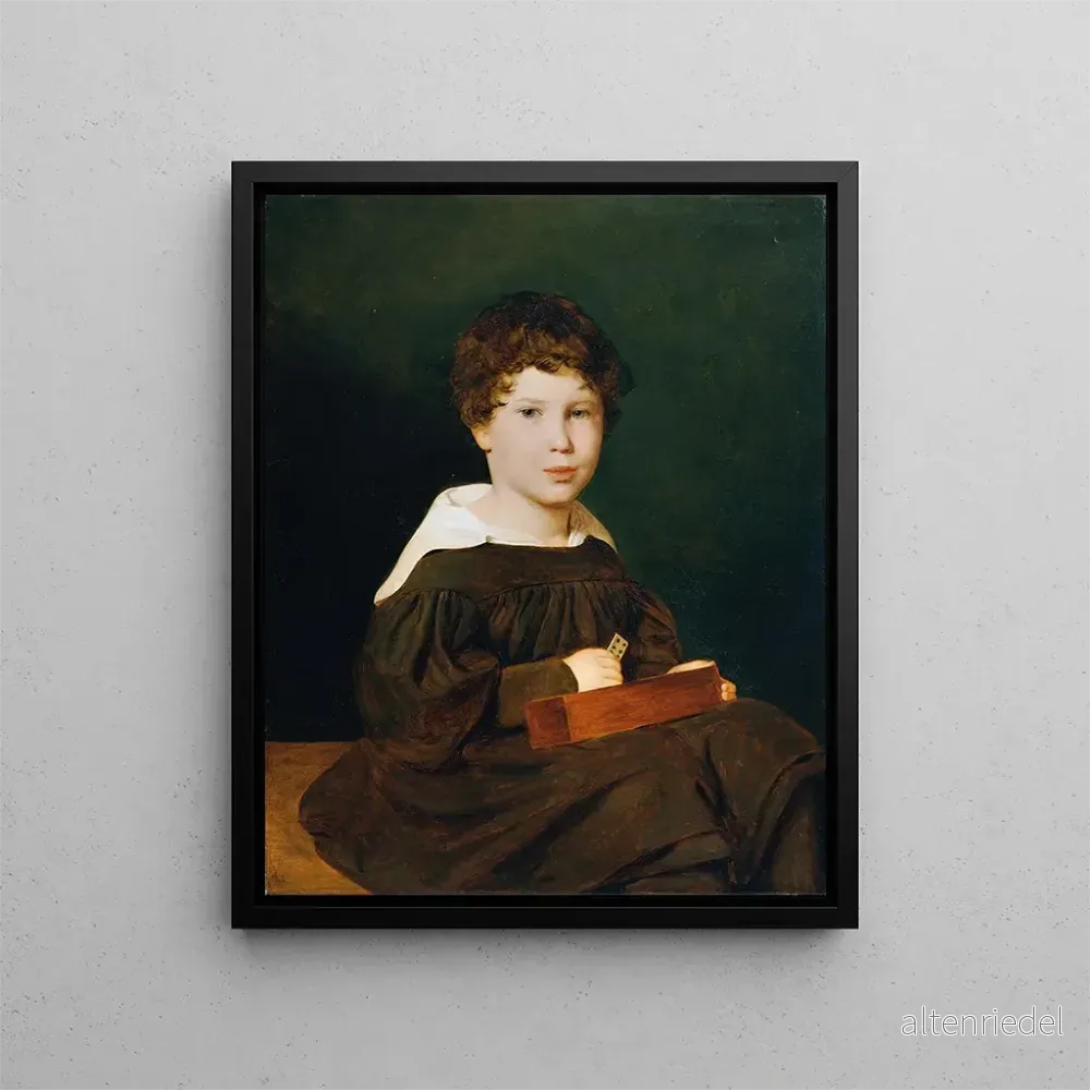 Målning Heinrich Werner (1830 - 1861), son till paret Johann och Magdalena Werner - Ferdinand Georg Waldmüller | Konsttryck