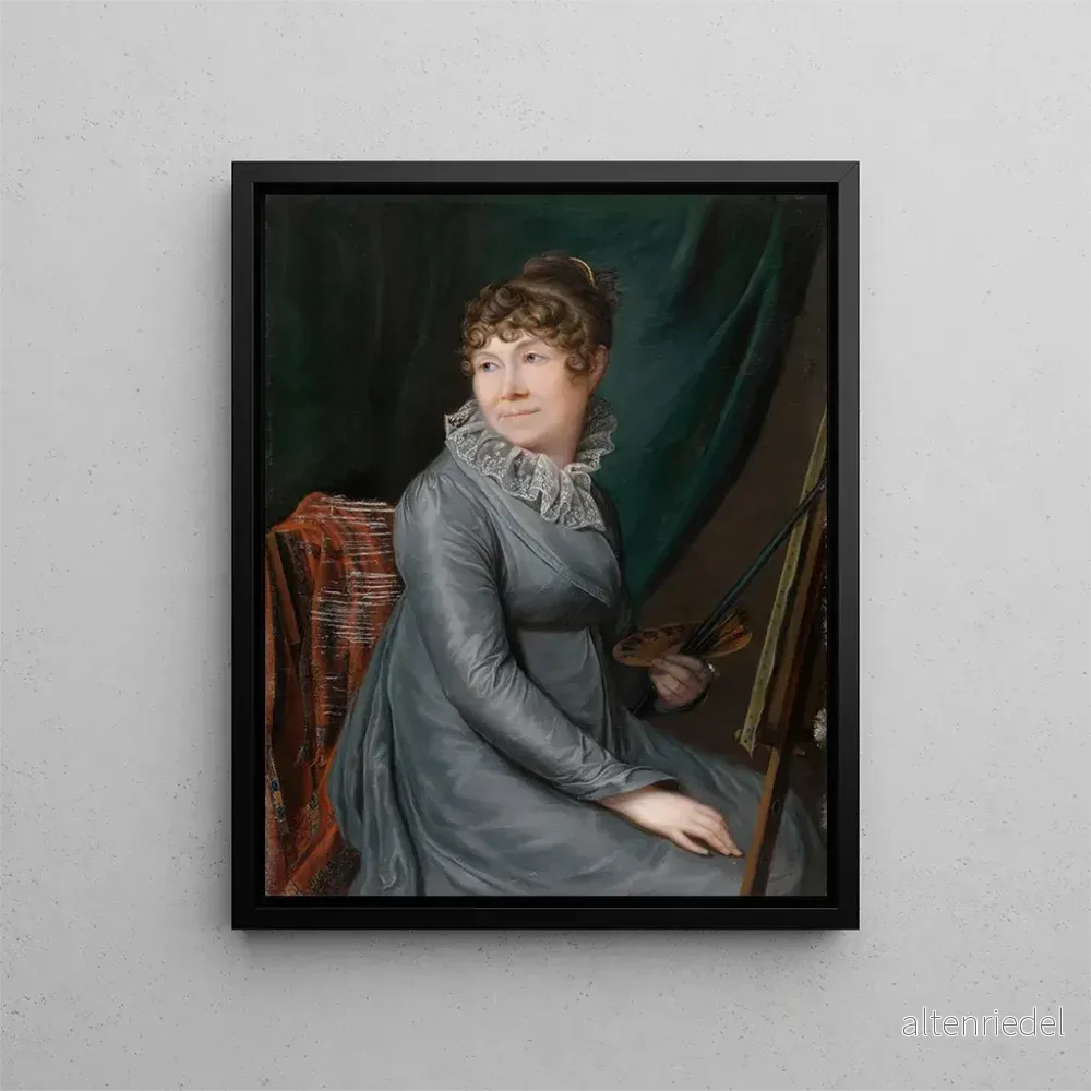 Målning Marie Simons, konstnärens mor - Alexandre Delatour | Konsttryck