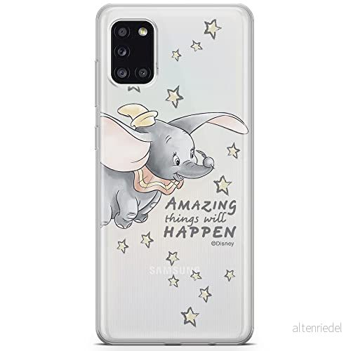 ERT GROUP mobiltelefonfodral för Samsung A31 originalt och officiellt licensierat Disney mönster Dumbo 010 optimalt anpassad till formen på mobiltelefonen, gedeeltelijk transparant 5903040218730