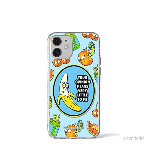 ERT GROUP mobiltelefonfodral för Iphone 12 Mini originalt och officiellt licensierat Rick and Morty mönster & 009 anpassad till formen på mobiltelefonen, fodral tillverkad av TPU plast 5905511126124