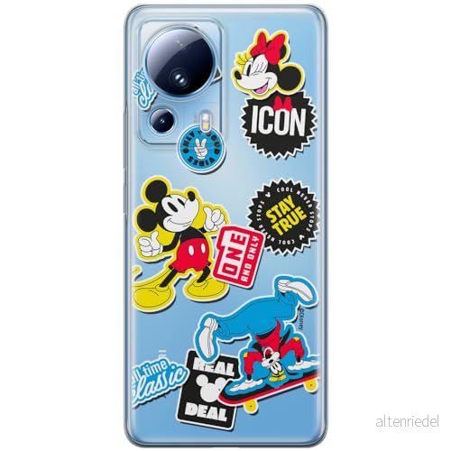 ERT GROUP mobiltelefonfodral för Xiaomi 13 LITE/CIVI 2 originalt och officiellt licensierat Disney mönster Mickey & Minnie 017 anpassad till formen på mobiltelefonen, gedeeltelijk transparant 5905511996529