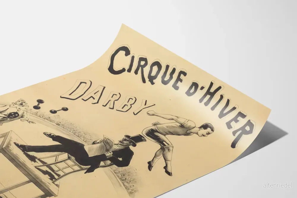 Vintage dekorativ poster av Cirque d'Hiver Darby - Bild 3