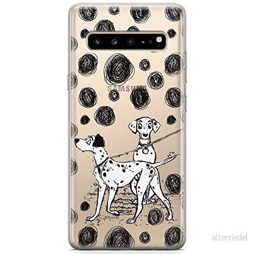 ERT GROUP Mobiltelefonskal för Samsung S10 5G original och officiellt licensierat Disney mönster One Hundred and Dalmatians 002 anpassad till mobiltelefonens form, delvis transparent 5904805498398