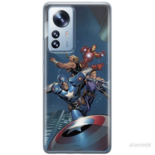 ERT GROUP mobiltelefonfodral för Xiaomi MI 12 PRO originalt och officiellt licensierat Marvel mönster Avengers 008 optimalt anpassad till formen på mobiltelefonen, fodral tillverkad av TPU plast 5905511515171