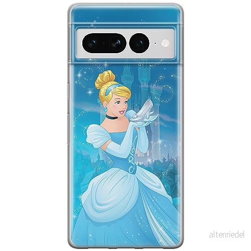 ERT GROUP mobiltelefonfodral för Google PIXEL 7 PRO originalt och officiellt licensierat Disney mönster Cindrella 001 optimalt anpassad till formen på mobiltelefonen, fodral tillverkad av TPU plast 5905795178888