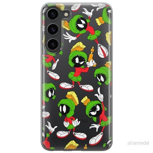 ERT GROUP mobiltelefonfodral för Samsung S23 originalt och officiellt licensierat Looney Tunes mönster Marvin 004 optimalt anpassad till formen på mobiltelefonen, gedeeltelijk transparant 5905511637163